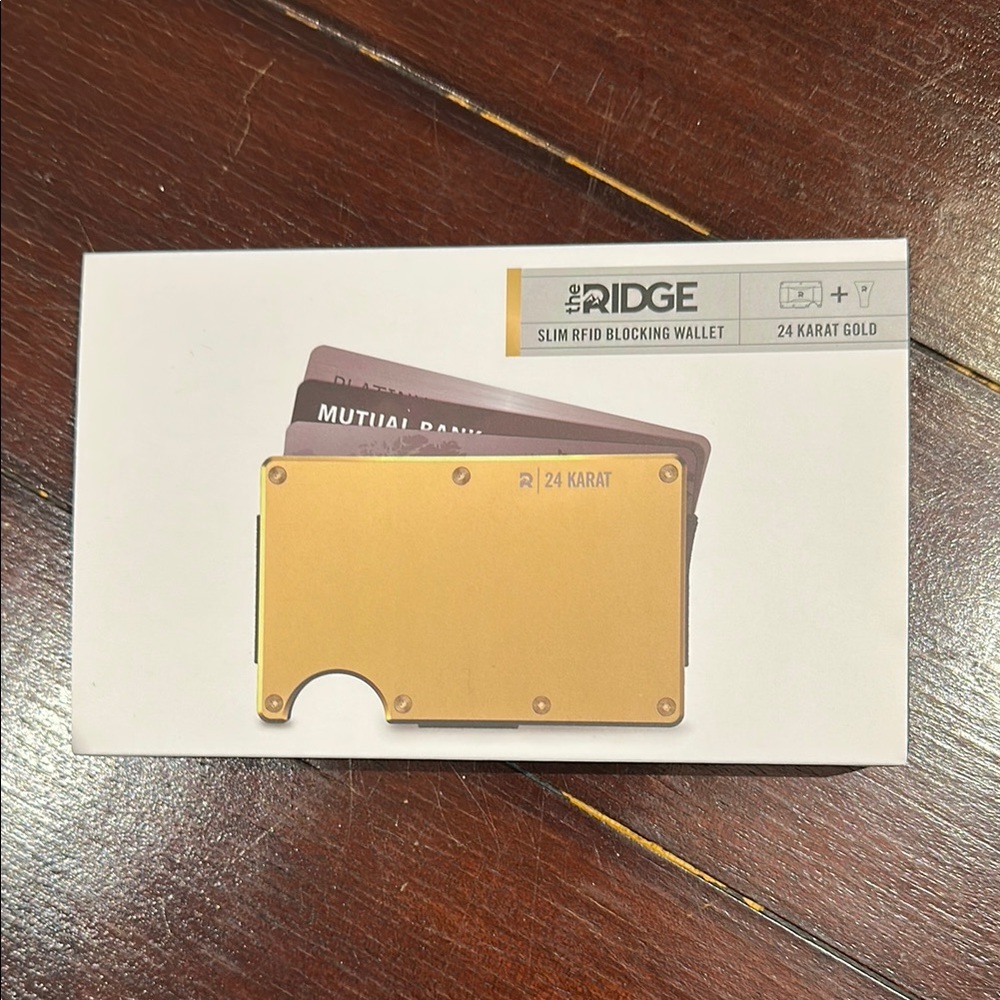 Ridge 24 Karat Gold RFID Blocking Wallet